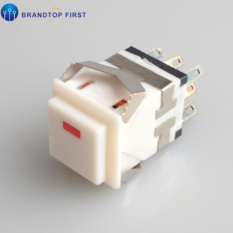 KD2-22 Trenutačni ON-(ON) četvrtasti LED osvijetljeni mali kvadratni prekidač s gumbom