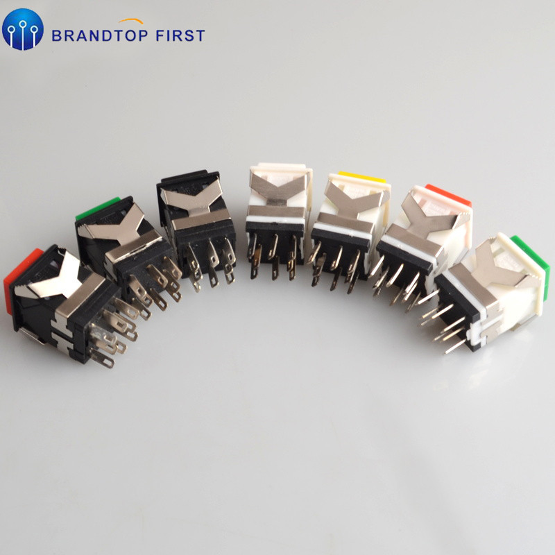 KD2-22 Trenutačni ON-(ON) četvrtasti LED osvijetljeni mali kvadratni prekidač s gumbom