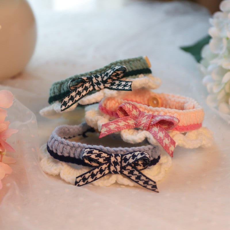 Kassi kaelarihm lemmiklooma vibu sall kudumistarvikud kassipoeg kudumine muppet kassipoeg sall kaelarihm koera kassi chihuahua lemmiklooma jaoks