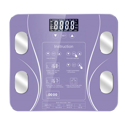 Digitalna kupaonska vaga za masnoću, LED zaslon, vaga za tjelesnu masnoću, elektronska vaga, vaga za ljudsko zdravlje