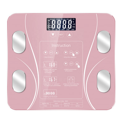 Digitalna kupaonska vaga za masnoću, LED zaslon, vaga za tjelesnu masnoću, elektronska vaga, vaga za ljudsko zdravlje