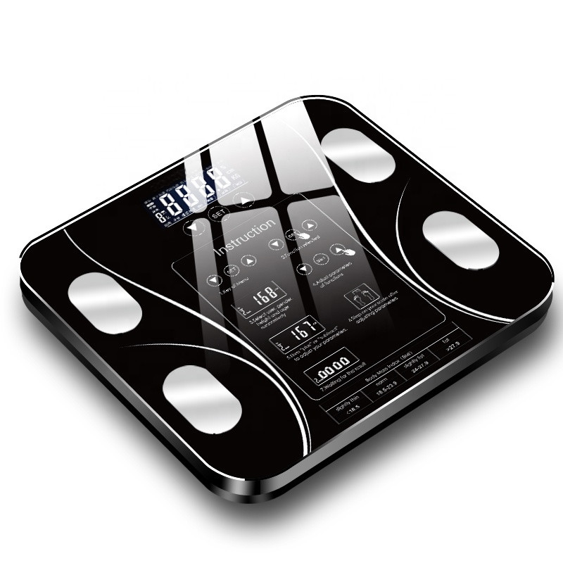 Digitalna kupaonska vaga za masnoću, LED zaslon, vaga za tjelesnu masnoću, elektronska vaga, vaga za ljudsko zdravlje