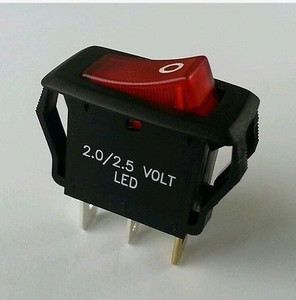 10 gab 3 Pin Rocker Switch Barošanas slēdži 16A 250V T85/55 50Hz Pozīcija Sarkanās pogas stiprinājums