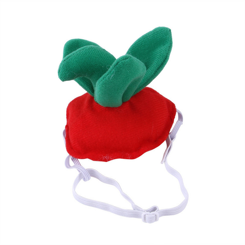 Jauka mājdzīvnieka cepure ar lapu zemeņu augļu ballītes kostīmu, dzīvniekiem drošiem materiāliem un regulējamu kaķa suņa Helovīna kostīmu