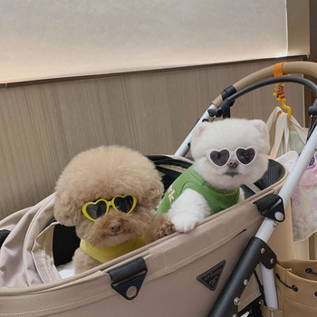 Ins Style Pet Dog Cat Sunglasses Cute Heart Sun Flower Glasses for Puppy Kitty Pets Funny Eyewear Photos Reps Party Decoration