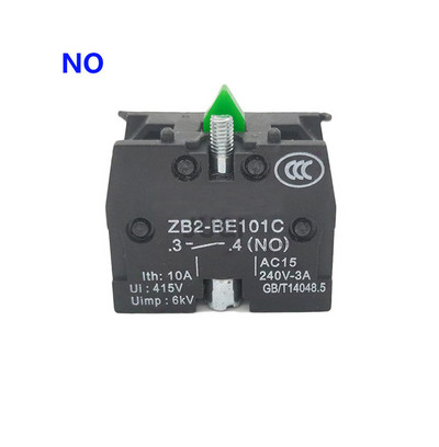 1Gb 22 mm pogas slēdzis pašatiestatīt XB2 plakanā spiedpoga avārijas apturēšanas palaišana NO/NC barošanas slēdzis B2-BA4342 XB2-BA31 XB2-BA42