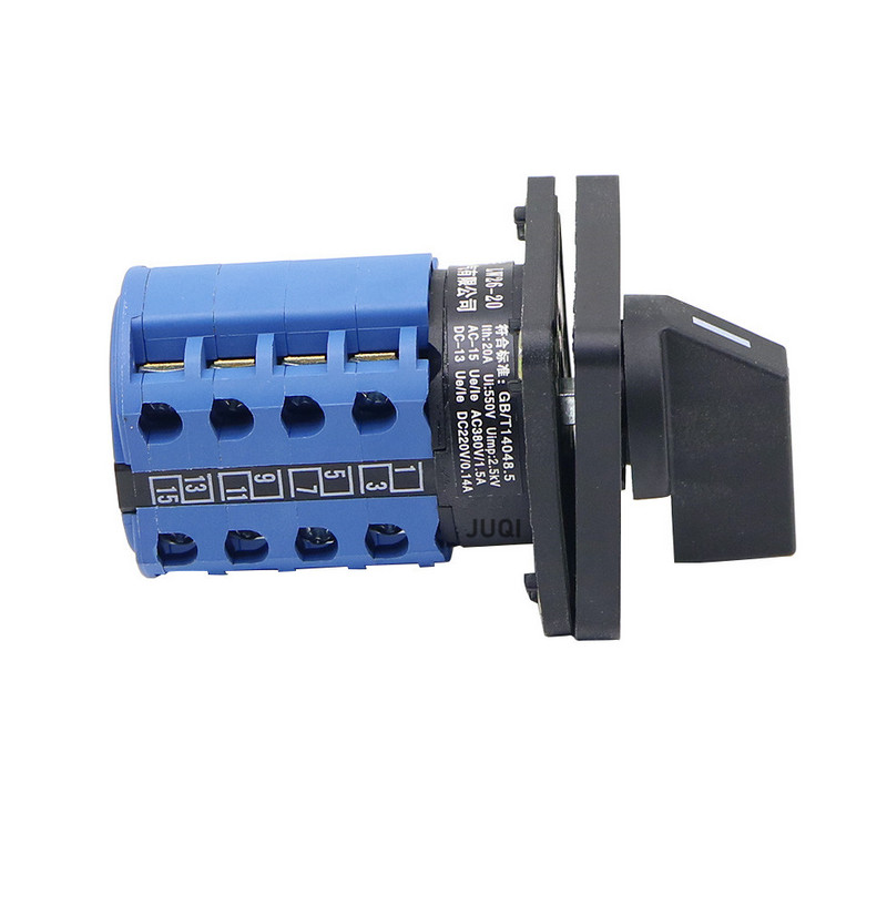 LW26-20 Prekidač za prijenos 1/2/3/4/5 katova 440V 20A Rotacija motora za prebacivanje naprijed i nazad Prekidač s 3 položaja 1-0-2