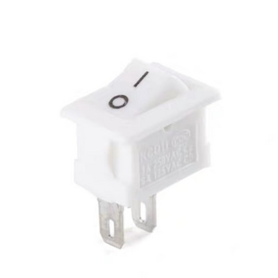 5/10kom Prekidač s tipkama 10x15mm SPST 2Pin 3A 250V KCD11 Prekidač za uključivanje/isključivanje na uskočnik 10MM*15MM Crno Crveno i Bijelo