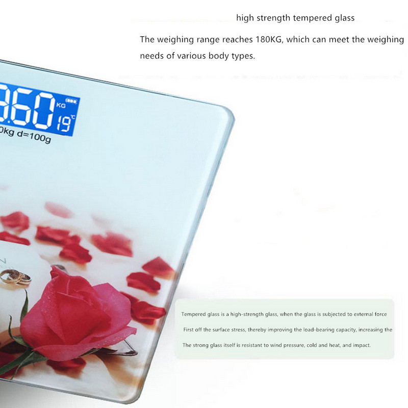 Profesionalna elektronička vaga, digitalna precizna vaga, elektronička stojeća mini digitalna vaga za kupanje, tijelo