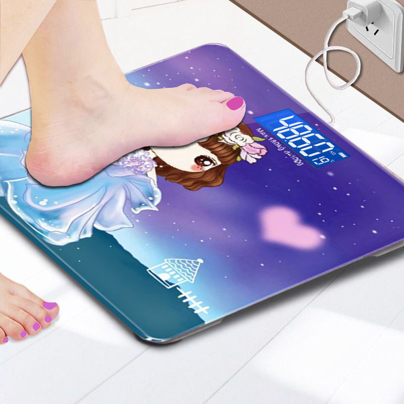 Profesionalna elektronička vaga, digitalna precizna vaga, elektronička stojeća mini digitalna vaga za kupanje, tijelo