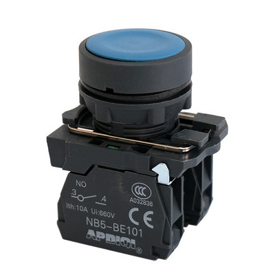 1Pcs XB5 AA31 Plastični Ponovno pokretanje Napajanje Start Stop Trenutačno pritisni prekidač Normalno otvoren NO NC Crveno Zeleno Žuto 22 mm ZB5