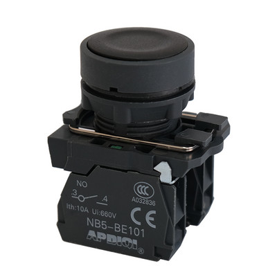 1Pcs XB5 AA31 Plastični Ponovno pokretanje Napajanje Start Stop Trenutačno pritisni prekidač Normalno otvoren NO NC Crveno Zeleno Žuto 22 mm ZB5