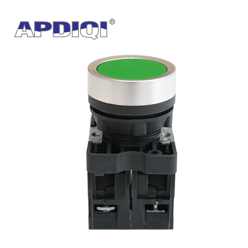 1Pcs XA2 CA31 Plastični Ponovno pokretanje Napajanje Start Stop Trenutačno pritisni prekidač Normalno otvoren NO NC Crveno Zeleno Žuto Bijelo 22 mm