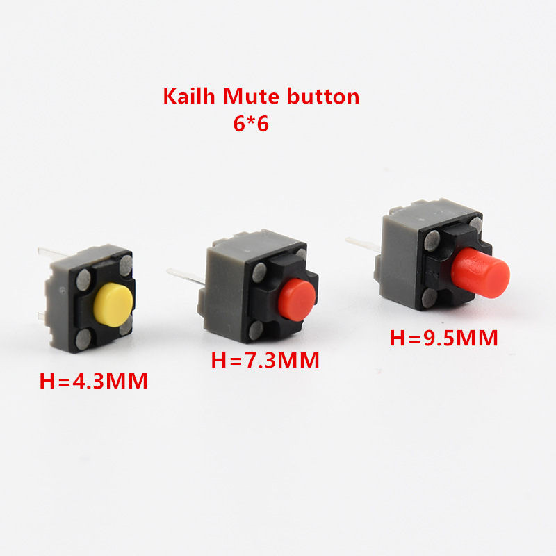 10tk Kailh Mute nupp 6*6*7,3mm quare vaikne hiire mikrolüliti 6*6*4,3mm Juhtmeta hiir Juhtmega hiirenupp Lüliti 6X6X9,5mm