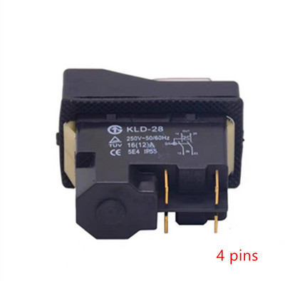 1 DB Villanyszerelő kapcsoló KLD-28 KLD-28A Elektromágneses indítógomb Szerszámgép tartozékok IP55 Vízálló Mágneses 28A