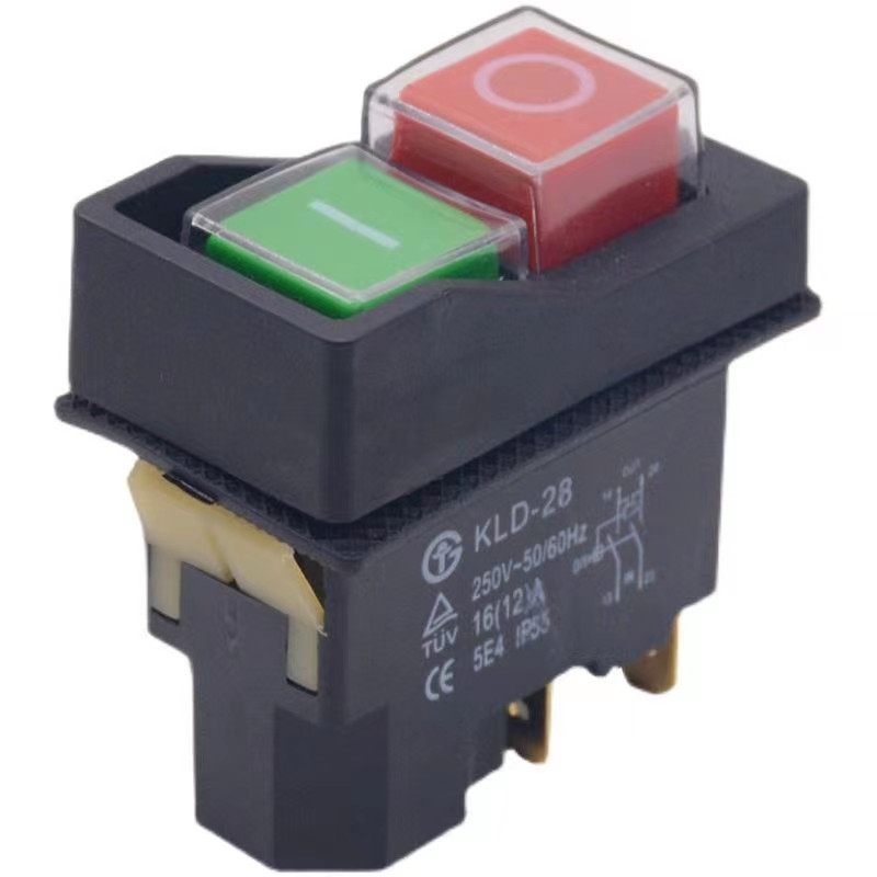 1 tk elektriku lüliti KLD-28 KLD-28A elektromagnetiline käivitusnupp tööpinkide tarvikud IP55 veekindel magnet 28A