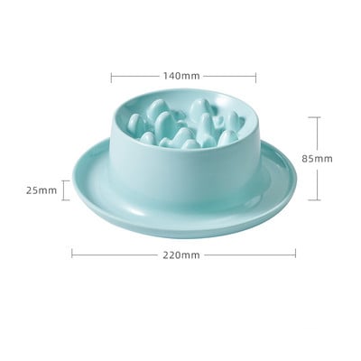 Slow Food Basin mājdzīvnieku galda piederumi kaķiem un suņiem, universāli, lai novērstu aptaukošanos no pārāk ātras ēšanas kakla aizsardzībai mājdzīvnieku piederumi