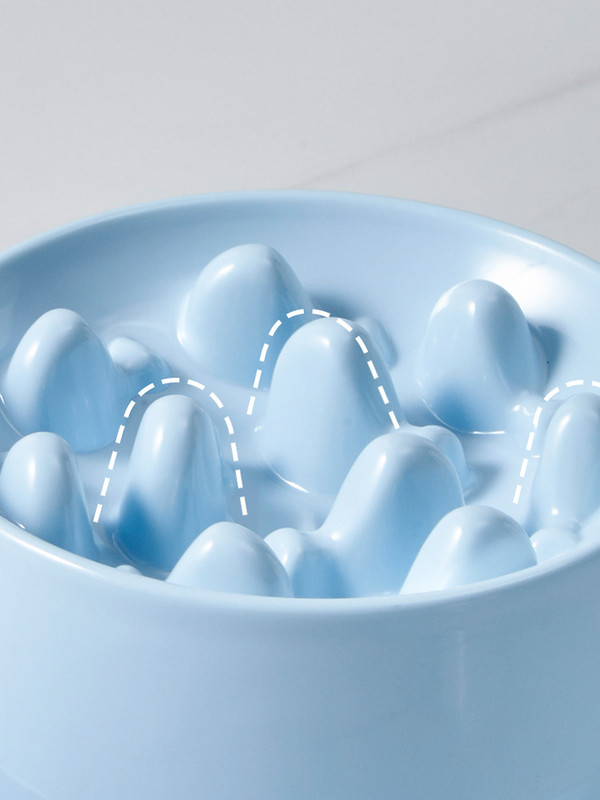 Slow Food Basin mājdzīvnieku galda piederumi kaķiem un suņiem, universāli, lai novērstu aptaukošanos no pārāk ātras ēšanas kakla aizsardzībai mājdzīvnieku piederumi