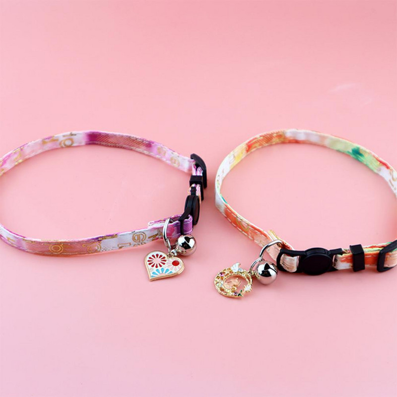 Ogrlica za kućne ljubimce Fleksibilna ogrlica za kućne ljubimce sa zvončićima Izvrsna kopča za lako nošenje Mačka Ogrlica za pse Sigurnosni pojas