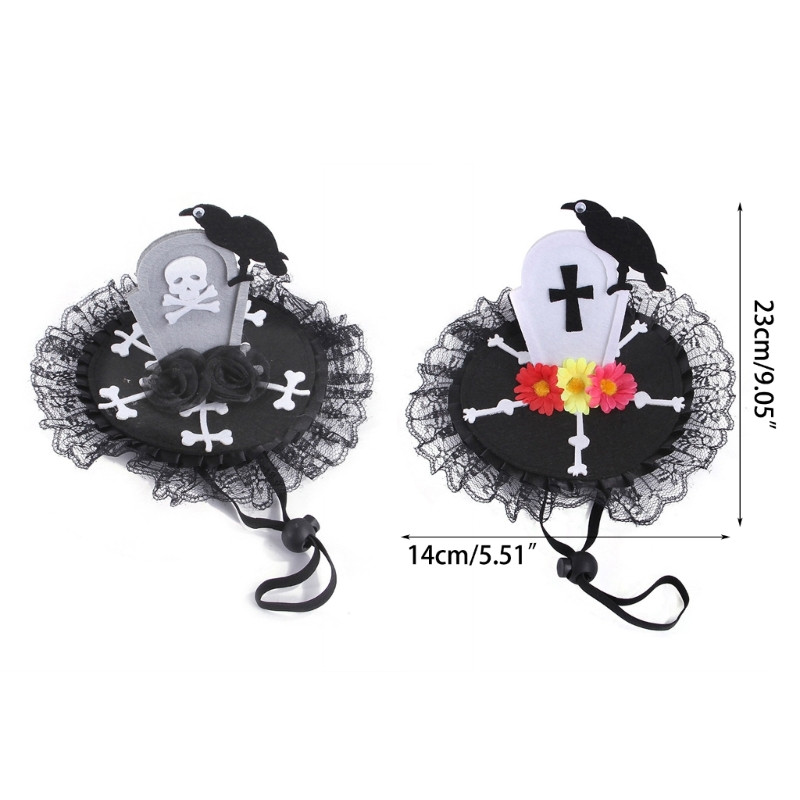 Loominguline pealuu/ristikujuline müts kassidele Halloweeni riietuse kostüüm lemmikloomamüts