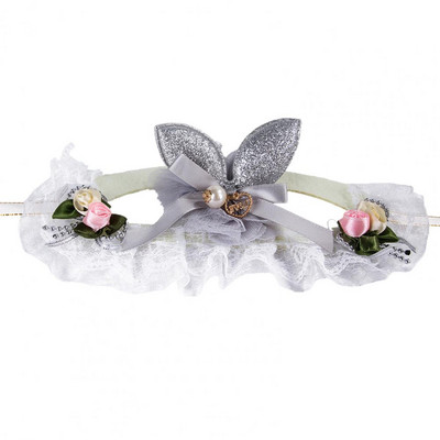 Armas kutsikapeapael Bow-knot Kitty peapael kangast Dekoratiivne läikiv printsessimüts Kitty peapael