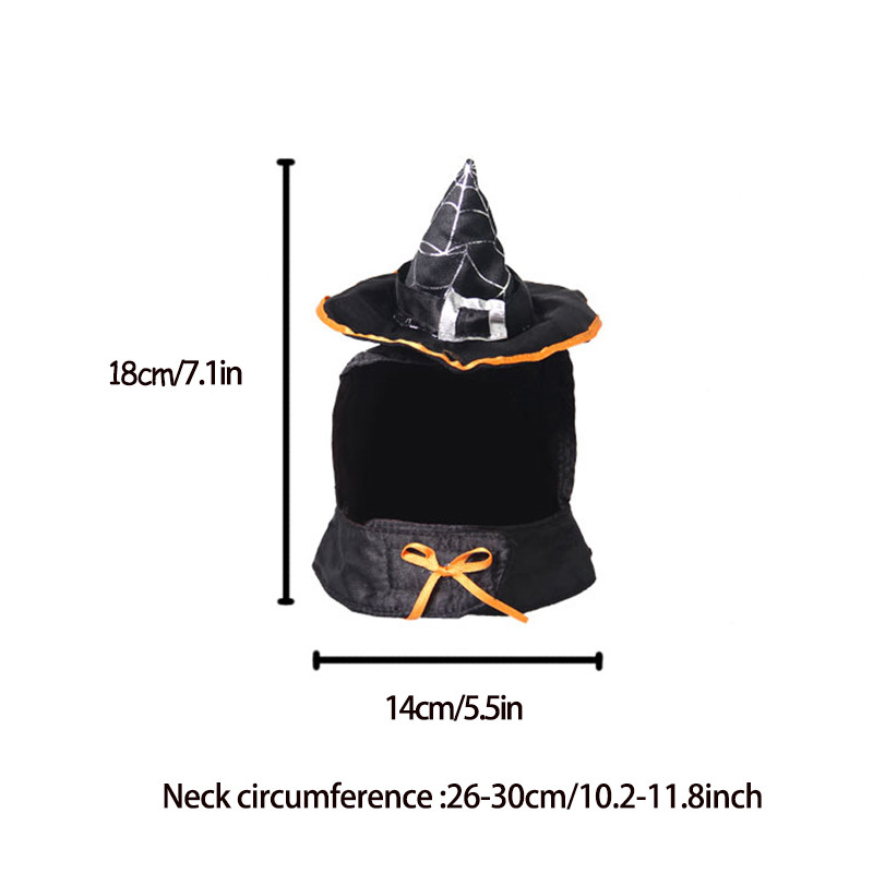 Noć vještica Šešir za kućne ljubimce Mače Hallowmas Pokrivalo za glavu Pas Čarobnjak Pokrivalo za glavu Mačka Čarobna kapa Psić Slatki odjevni pribor za Dan svih svetih