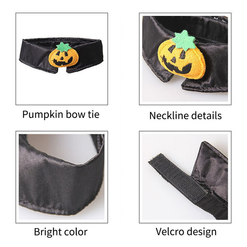 Pet Cat kaelarihm Halloween Pumpkim Koerte kaelarihm Pet Cat Holiday Aksessuaarid Lemmikloomade peokaunistused Lemmikloomatarbed