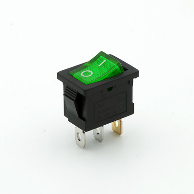 5 TK KCD1 klahvlüliti valgusega 3kontaktiline 4kontaktiline 6pin 6A/250V 10A/125VAC Punane Sinine Roheline Kollane Kaheastmeline kolmeastmeline toitelüliti