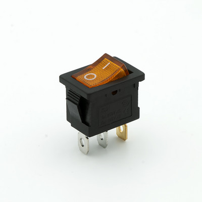 5 TK KCD1 klahvlüliti valgusega 3kontaktiline 4kontaktiline 6pin 6A/250V 10A/125VAC Punane Sinine Roheline Kollane Kaheastmeline kolmeastmeline toitelüliti