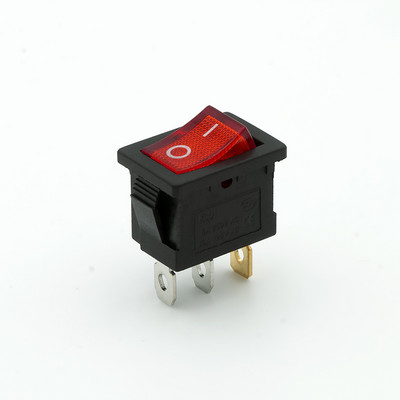 5 TK KCD1 klahvlüliti valgusega 3kontaktiline 4kontaktiline 6pin 6A/250V 10A/125VAC Punane Sinine Roheline Kollane Kaheastmeline kolmeastmeline toitelüliti