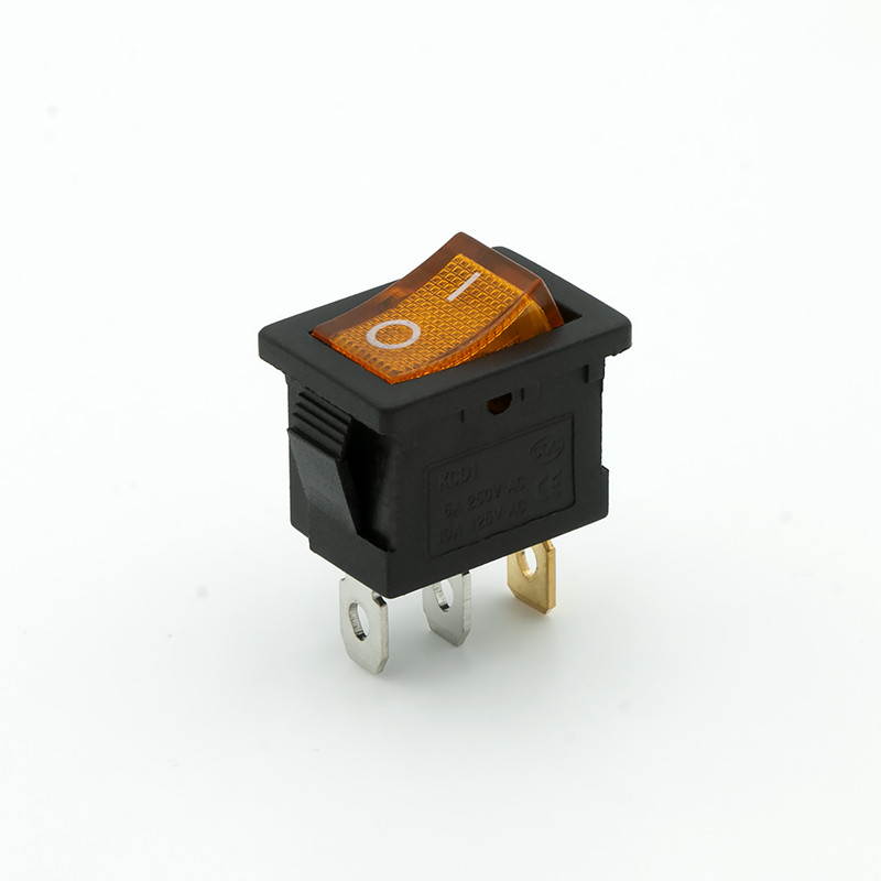 5 TK KCD1 klahvlüliti valgusega 3kontaktiline 4kontaktiline 6pin 6A/250V 10A/125VAC Punane Sinine Roheline Kollane Kaheastmeline kolmeastmeline toitelüliti