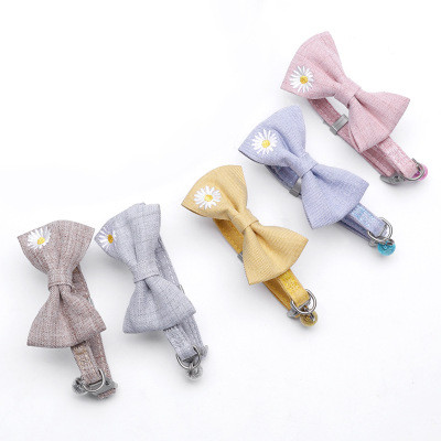 Ogrlica za kućne ljubimce Jednobojna ogrlica za mačke s mašnama i zvonom Oprema za kućne ljubimce Oprema za mačke Dodaci za mačiće Dodaci za pse za male pse