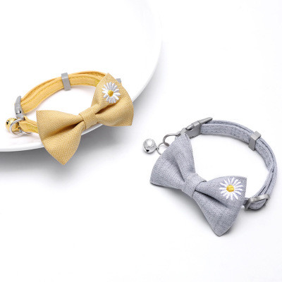 Ogrlica za kućne ljubimce Jednobojna ogrlica za mačke s mašnama i zvonom Oprema za kućne ljubimce Oprema za mačke Dodaci za mačiće Dodaci za pse za male pse