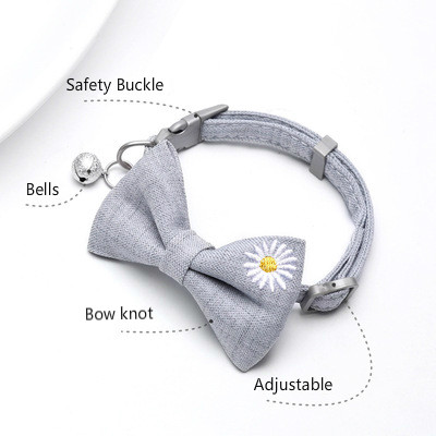 Ogrlica za kućne ljubimce Jednobojna ogrlica za mačke s mašnama i zvonom Oprema za kućne ljubimce Oprema za mačke Dodaci za mačiće Dodaci za pse za male pse