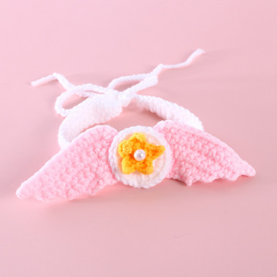 Ogrlica za mačku Pletena krila Vunena zvijezda Podesivi Zeko Zec Pas Ogrlica Rođendanska uspomena na kućnog ljubimca Božićni dodaci