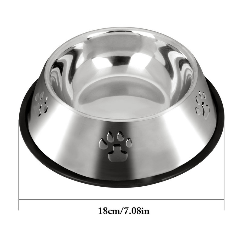 Uued koerte kasside kausid roostevabast terasest reisijalajäljega toitmismasin Veekauss lemmikloomakoertele kassidele kutsikate välitoidunõu 4 suurust