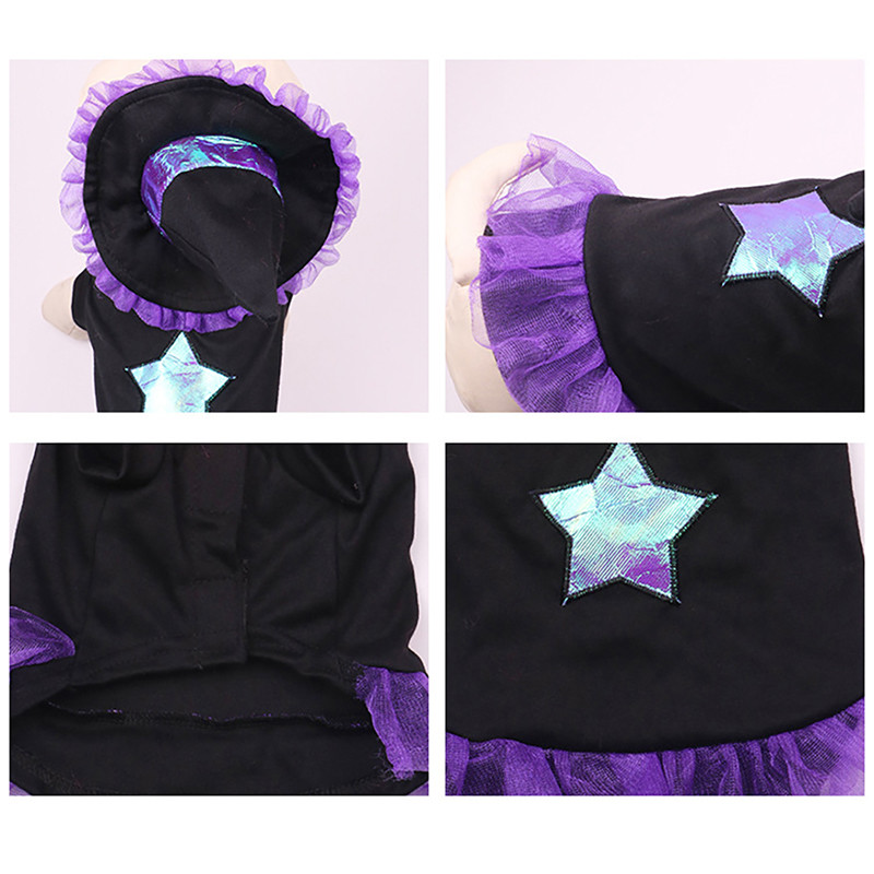 Odjeća za kućne ljubimce Vještica sa šeširom Festivalski kostim za pse Mačka Odjeća za štene Odjeća za zabavu Noć vještica Mačići Cosplay odjeća Dodaci za kućne ljubimce