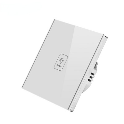 AXUS seina puutelüliti EL standardne karastatud klaaspaneel 1/2/3 Gang 1-way valgusanduri lüliti veekindel 10A 110-220V lambi lüliti