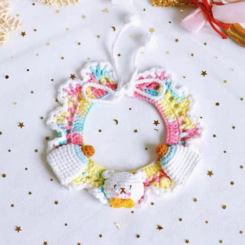 Kaķu kaklasiksna Mājas rokasgrāmata Jaunais gads Krāsainas siekalu dvieļu kaklasiksnas Kaķēns Suns Tedijs Mazie suņi Aušana Mascotas Navidad новый год