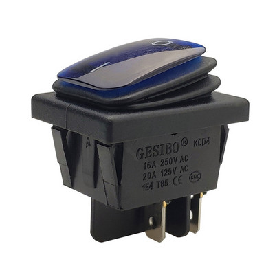 4/6 kontaktiga veekindel paadi klahvlüliti SISSE/VÄLJA KCD4 klahvlülititele autode autopaadi kodumasinatele