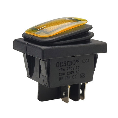 4/6 kontaktiga veekindel paadi klahvlüliti SISSE/VÄLJA KCD4 klahvlülititele autode autopaadi kodumasinatele