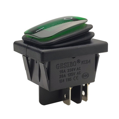 4/6 kontaktiga veekindel paadi klahvlüliti SISSE/VÄLJA KCD4 klahvlülititele autode autopaadi kodumasinatele