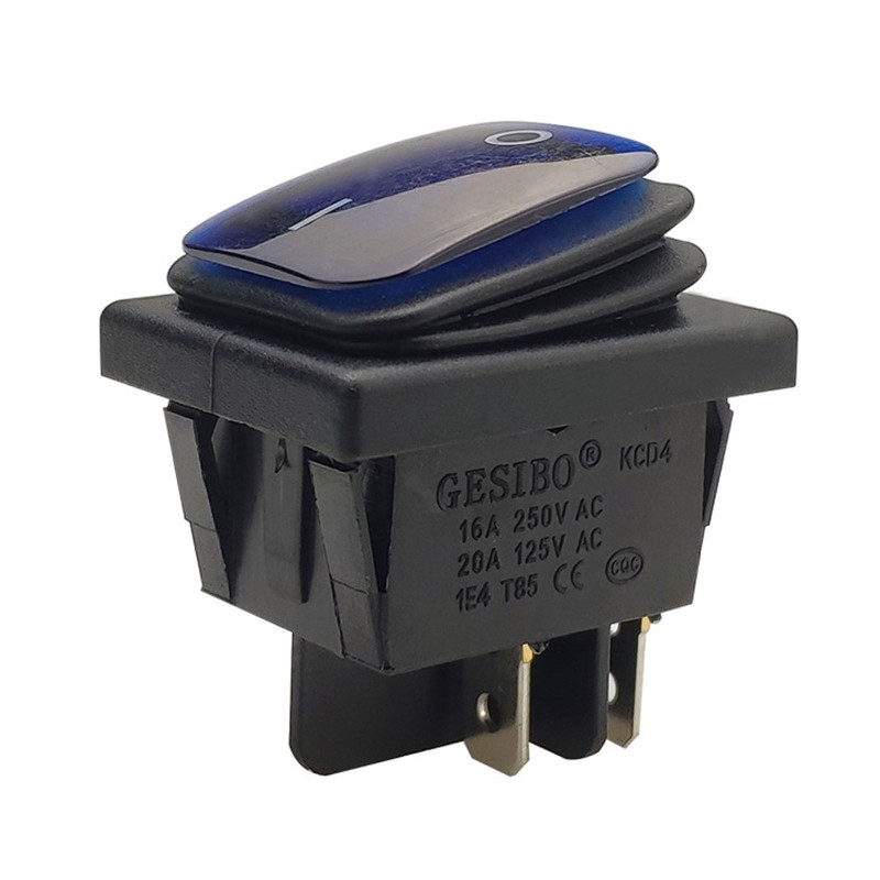 4/6 kontaktiga veekindel paadi klahvlüliti SISSE/VÄLJA KCD4 klahvlülititele autode autopaadi kodumasinatele