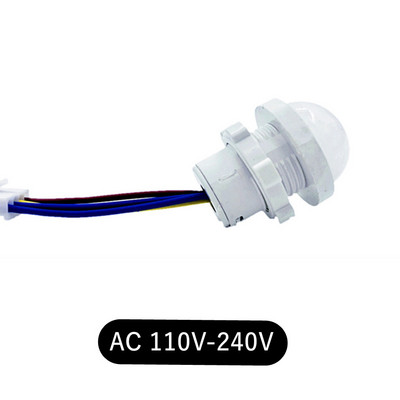 LED PIR inimkeha infrapunadetektor IR infrapuna liikumisanduri valguslüliti kodu jaoks AC110-240V DC 12V 24V kvaliteettoode