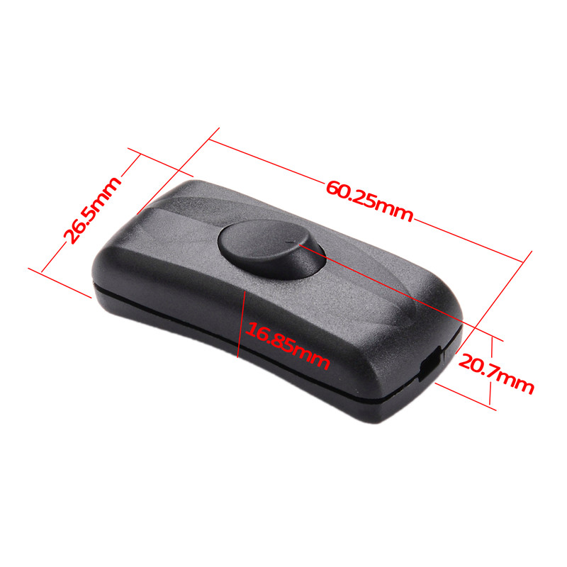 250V 10A Prekidač za stolnu svjetiljku Linijski prekidač Ponovo spojiv srednji prekidač DIY Priključci prekidača za kabel za napajanje