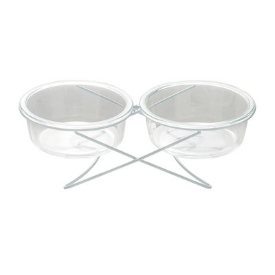 Dvostruka zdjelica za mačke Zdjelica za pse Zdjela za vodu za hranjenje kućnih ljubimaca Keramičke zdjelice za kućne ljubimce Hranilica za mačke Hrana za vodu Pojilica za pse Potrepštine za kućne ljubimce