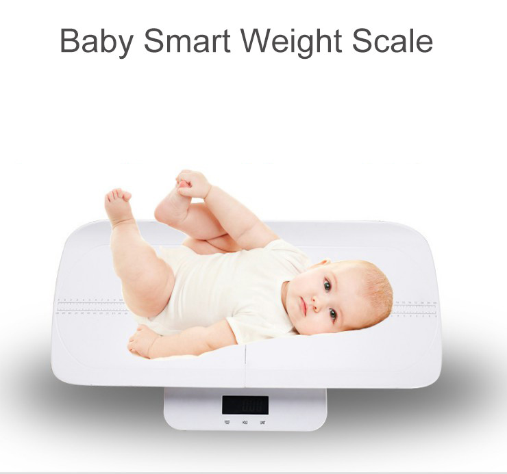 Vruća dječja vaga za vagu za bebe Kupaonska pametna elektronička podna vaga Digitalna tjelesna vaga s pozadinskim osvjetljenjem Sigurnosna noćna vizija ABS 40 kg