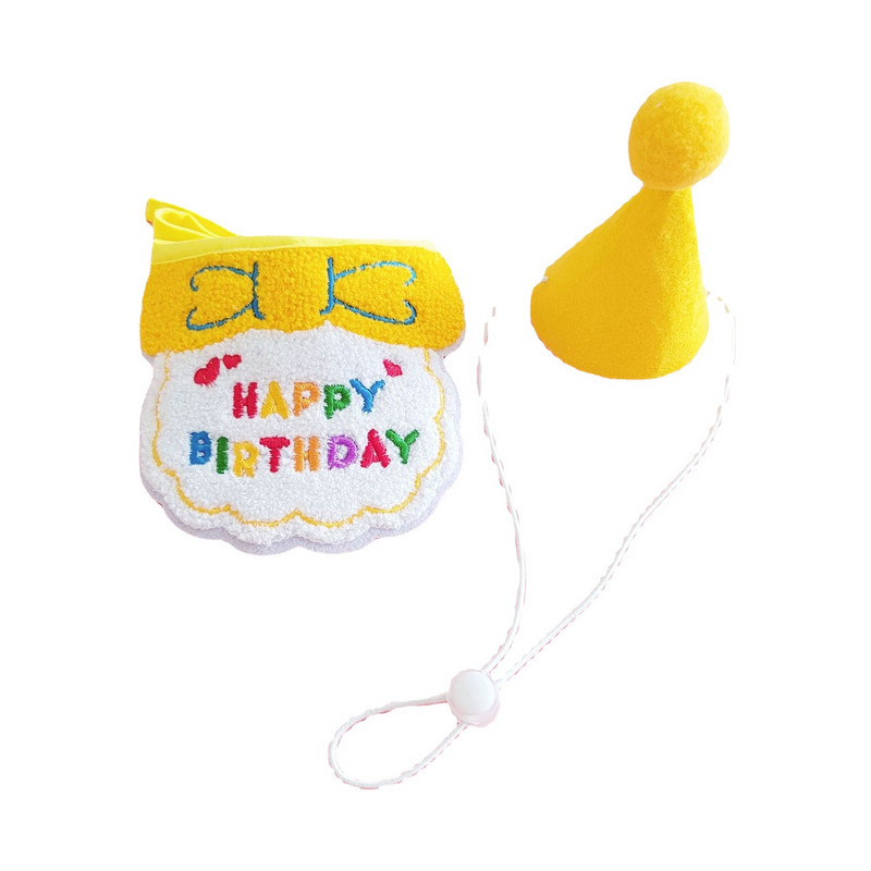 Rođendanska kapa za kućnog ljubimca Ornament za mačku Bib Slinavi ručnik Odijelo za sretan rođendan za kućnog ljubimca Potrepštine za zabavu za kućne ljubimce Dodaci za pse