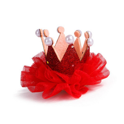 Slatka čipka Princeza Kruna Pas Mačka Kućni ljubimac Štipaljka za kosu Ukosnice Mače Štene Fotografija Mačka Pokrivalo za glavu Vjenčanje Dekoracija za rođendan