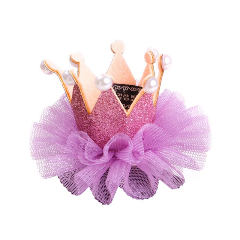 Slatka čipka Princeza Kruna Pas Mačka Kućni ljubimac Štipaljka za kosu Ukosnice Mače Štene Fotografija Mačka Pokrivalo za glavu Vjenčanje Dekoracija za rođendan